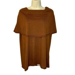 Missoni Italy Cashmere Silk Open Cowl Neck Sweater Lightweight Luxury S